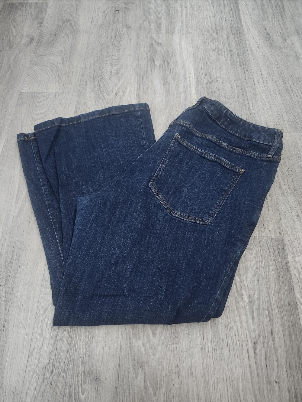 BNWOT Tags Ava and Viv High Rise Super Flare Jeans Women's Size 20 Blue Denim